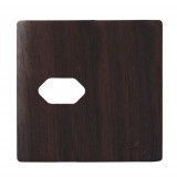 Placa p/ 1 Tomada Horizontal 4x4 - Novara Tabaco